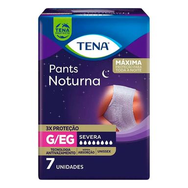Roupa Íntima Tena Pants Noturna G/EG Com 7 Unidades