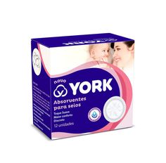 Absorvente York Para Seios Com 12 Unidades