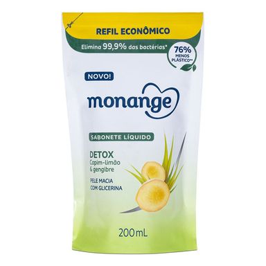 Sabonete Líquido Monange Refil Detox 200ml