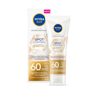 Protetor Solar Facial Nivea Fluido Spot Control Luminous 630 FPS 60 40ml