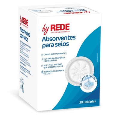 Absorvente Para Seios By Rede Com 30 Unidades