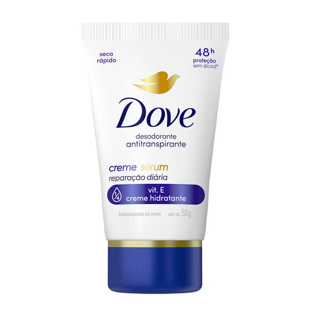 Desodorante Creme Dove Sérum Reparação Diária Vitamina E 50g - Lojas Rede