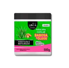 Máscara Sallon Linda Babosa e Óleos 500g