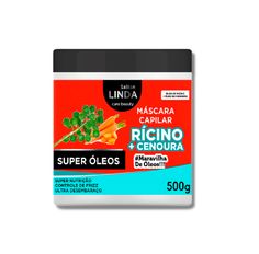 Máscara Sallon Linda Rícino e Cenoura 500g