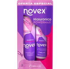 Kit Shampoo e Condicionador Novex Hialurônico PowerMax 300ml
