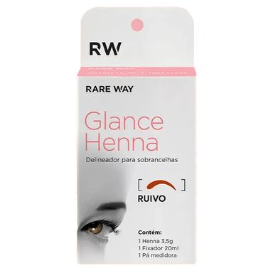 Henna Para Sobrancelha Rare Way Glance Ruivo