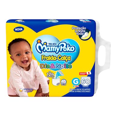 Fralda Calça Mamypoko Dia&Noite Hiper G 60 Unidades