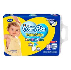 Fralda Calça Mamypoko Dia&Noite Hiper XG 52 Unidades