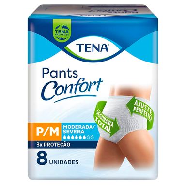 Roupa Íntima Tena Pants Confort P/M Com 8 Unidades