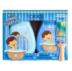 Kit Shampoo E Condicionador Isakids Banho Divertido 200ml Cada