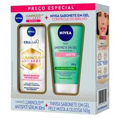 Kit Nivea Luminous 630 Sérum Intensivo 30ml E Sabonete em Gel 145g