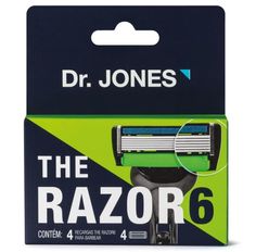 Carga Barbear Dr.Jones The Razor 6 Com 4 Unidades