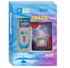 Kit Hada Labo Loção Hidratante 170ml E Lip Ice Cube Morango