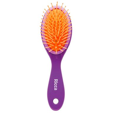 Escova De Cabelo Ricca Oval Almofadada Purple Ref-927