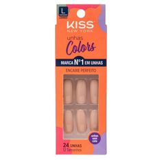 Unha Postiça Kiss New York Colors Nude