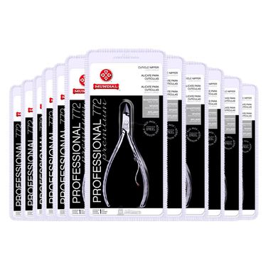 Kit Alicate De Cutícula Mundial Inox - 772 Cabo Longo - 6 Unidades