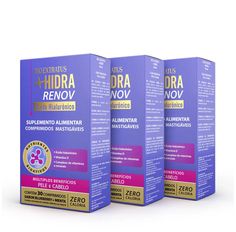Kit Suplemento Alimentar Bio Extratus + Hidra Com 30 Comprimidos - 3 Unidades