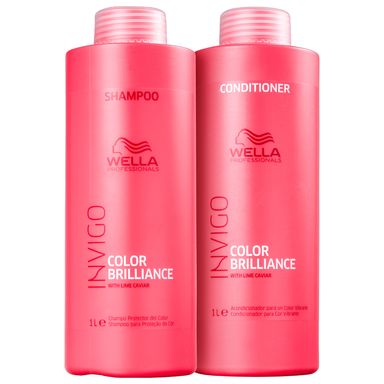 Kit Shampoo + Condicionador Wella Invigo Color Brilliance 1L