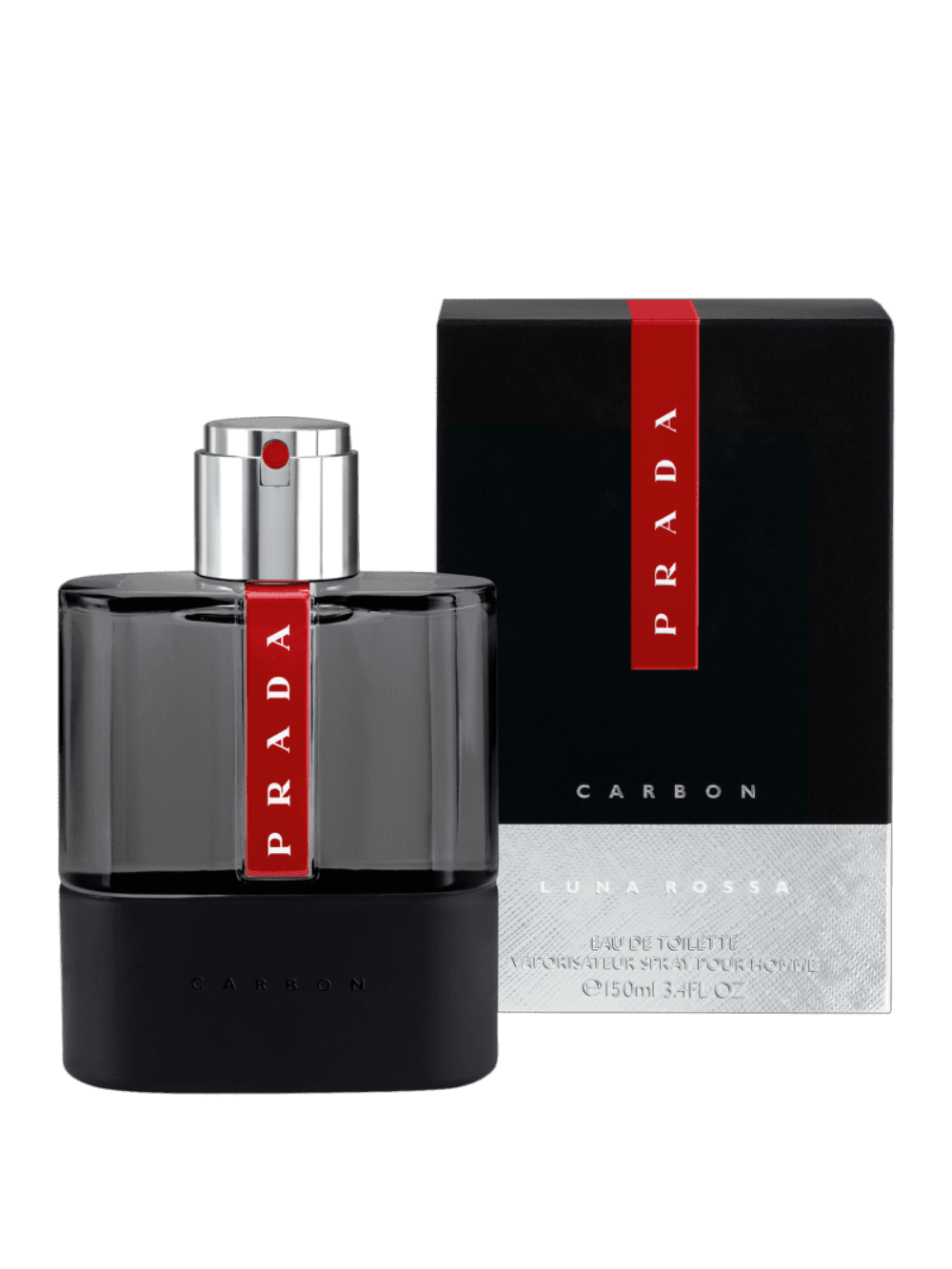 Encontraproduto.com.br - Perfume Prada Luna Rossa Carbon  Masculino Eau de Toilette 150 ml