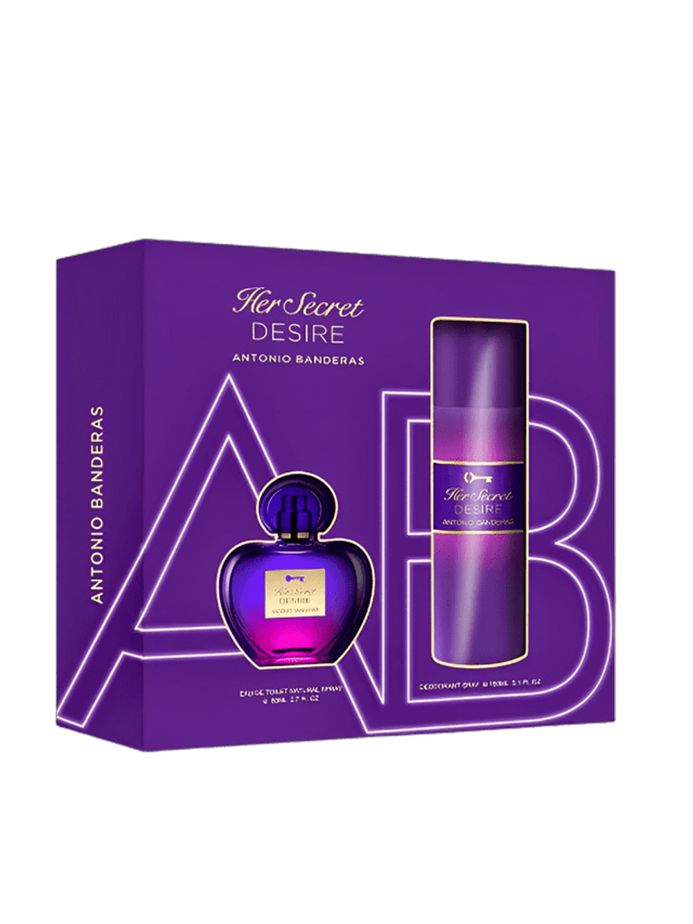 Banderas Kit Her Secret Desire Eau de Toilette 80ml + Desodorante 150ml