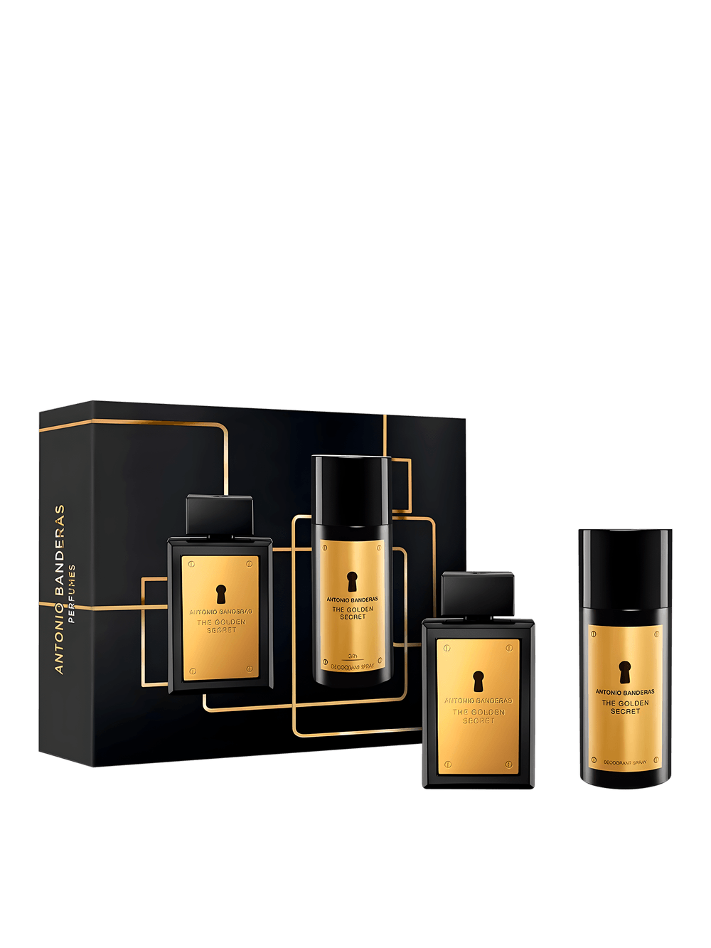 Kit Antonio Banderas The Golden Secret - Eau de Toilette 100ml + Desodorante Spray 150ml