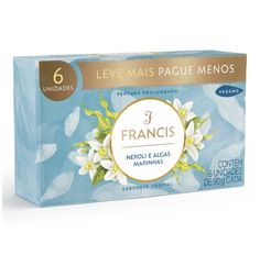 Kit Sabonete Em Barra Francis Neroli E Algas Marinhas 90g - 6 Unidades