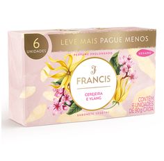 Kit Sabonete Em Barra Francis Cerejeira E Ylang 90g - 6 Unidades