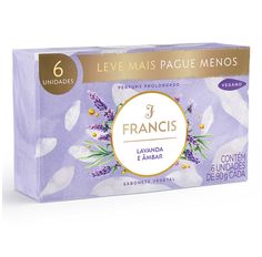 Kit Sabonete Francis Lavanda e Âmbar 90g - 6 Unidades