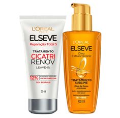 Kit Elseve Leave-In Cicatri Renov 50ml + Óleo Extraordinário 100ml