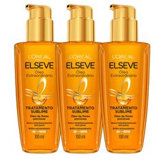 Kit Óleo Capilar Elseve Extraordinário  100ml - 3 Unidades