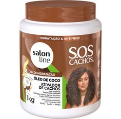 Ativador De Cachos Salon Line Sos Óleo De Coco 1Kg