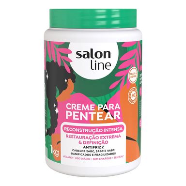 Creme Para Pentear Salon Line Reconstrução Intensa 1kg