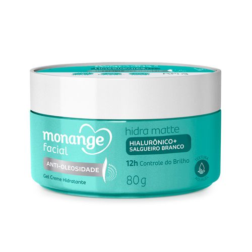 Gel Creme Facial Hidratante Monange Anti-Oleosidade 80g