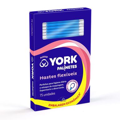 Hastes Flexíveis York Embalagem Econômica 75 Unidades