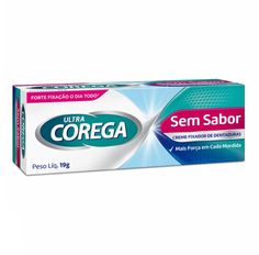 Creme Fixador De Dentadura Ultra Corega Tripla Ação Sem Sabor 19g
