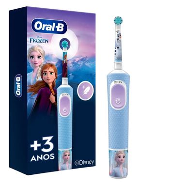 Escova Dental Elétrica Oral-B Frozen Recarregável Bivolt