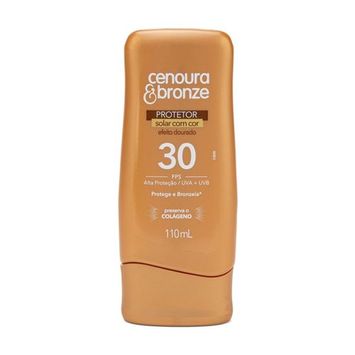 Protetor Solar Cenoura & Bronze Efeito Dourado Fps 30 110ml