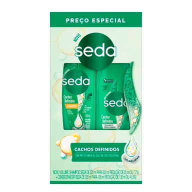 Kit Seda Cachos Definidos Shampoo 300ml + Condicionador 190ml