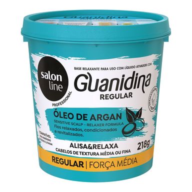 Creme Relaxamento Salon Line Guanidina Regular Com Argan 218g