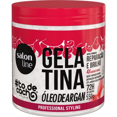 Gelatina Óleo de Argan Salon Line #todecacho Reparação E Brilho 550g