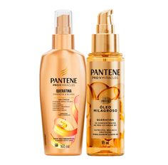 Kit Pantene Spray Preenche E Blinda 160ml Mais Óleo Capilar Milagroso Queratina 95ml