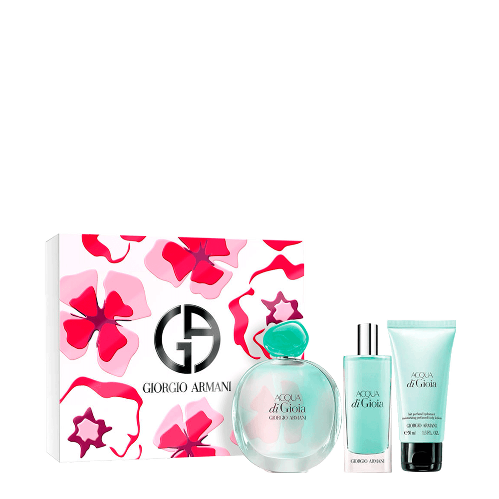 Kit Giorgio Armani Acqua Di Gioia - Eau de Parfum Feminino 100ml + Eau De Parfum 15ml + Body Lotion 50ml