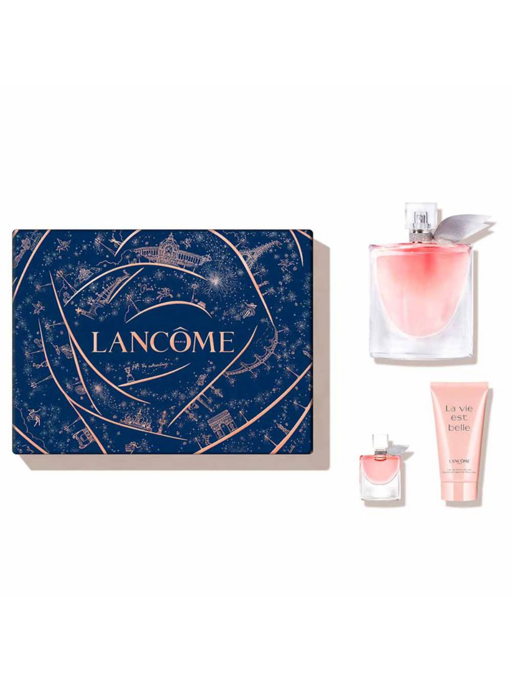 Kit Lancome La Vie Est Belle Eau de Parfum 100ml + Body Lotion 50ml + Mini 4ml