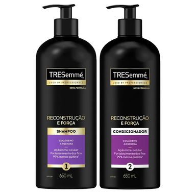 Kit Shampoo + Condicionador Tresemmé Reconstrução E Força 650ml