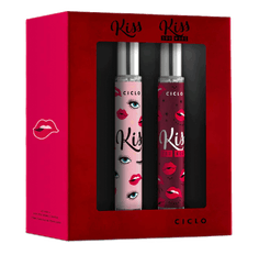Kit Ciclo Deo Colônia Kiss 30ml + Kiss You More 30ml