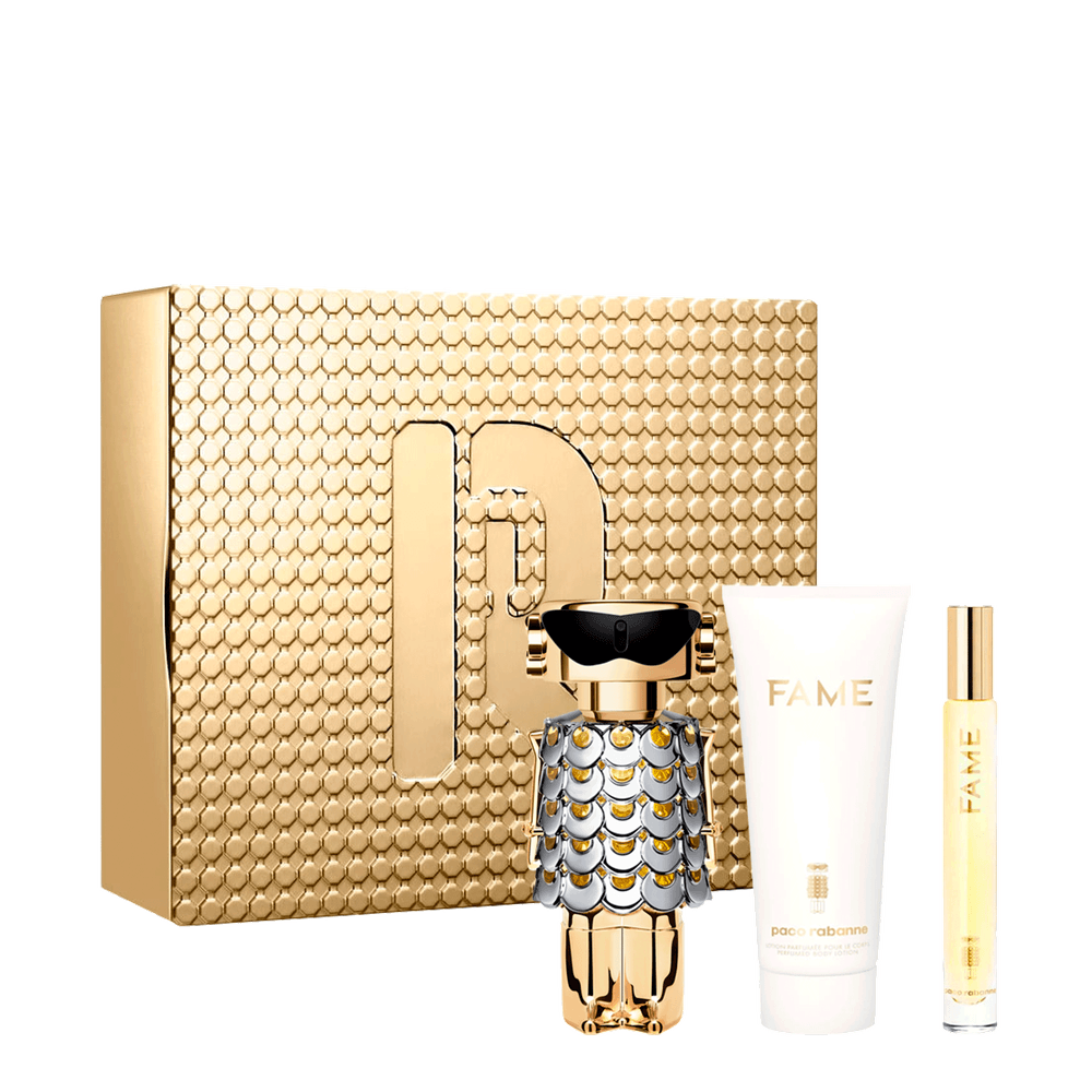 Kit Paco Rabanne Fame - Eau De Parfum 80ml + Body Lotion 100ml + Eau De Parfum 10ml