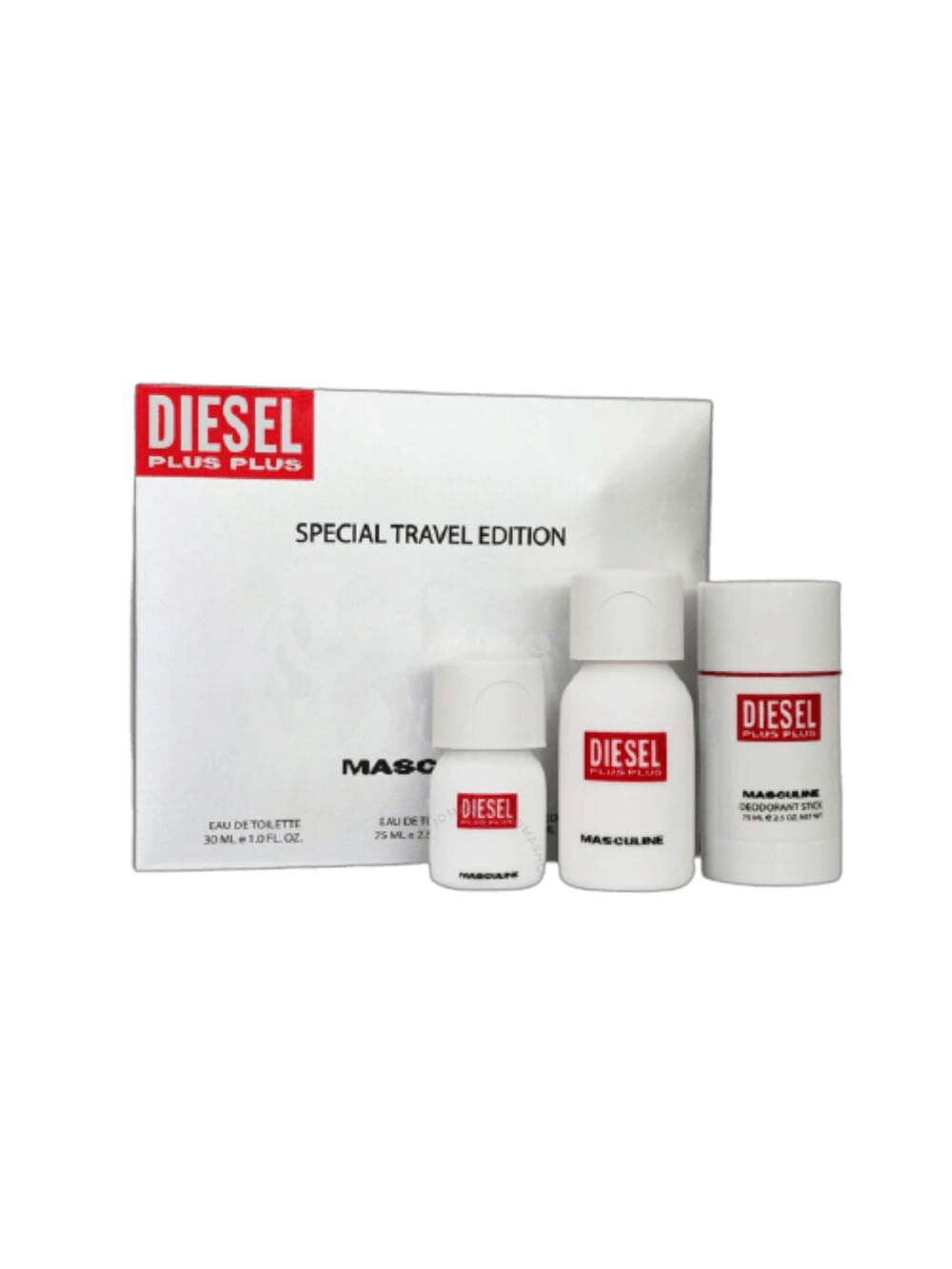 Kit Diesel Plus Plus Special Travel Edition - Edt 75ml + Edt 30 + Deo Stick 75ml