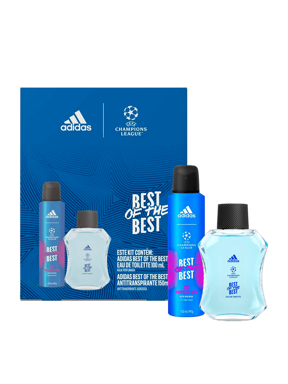 Kit Adidas UEFA Best Of The Best Eau de Toillete + Desodorante 150ml