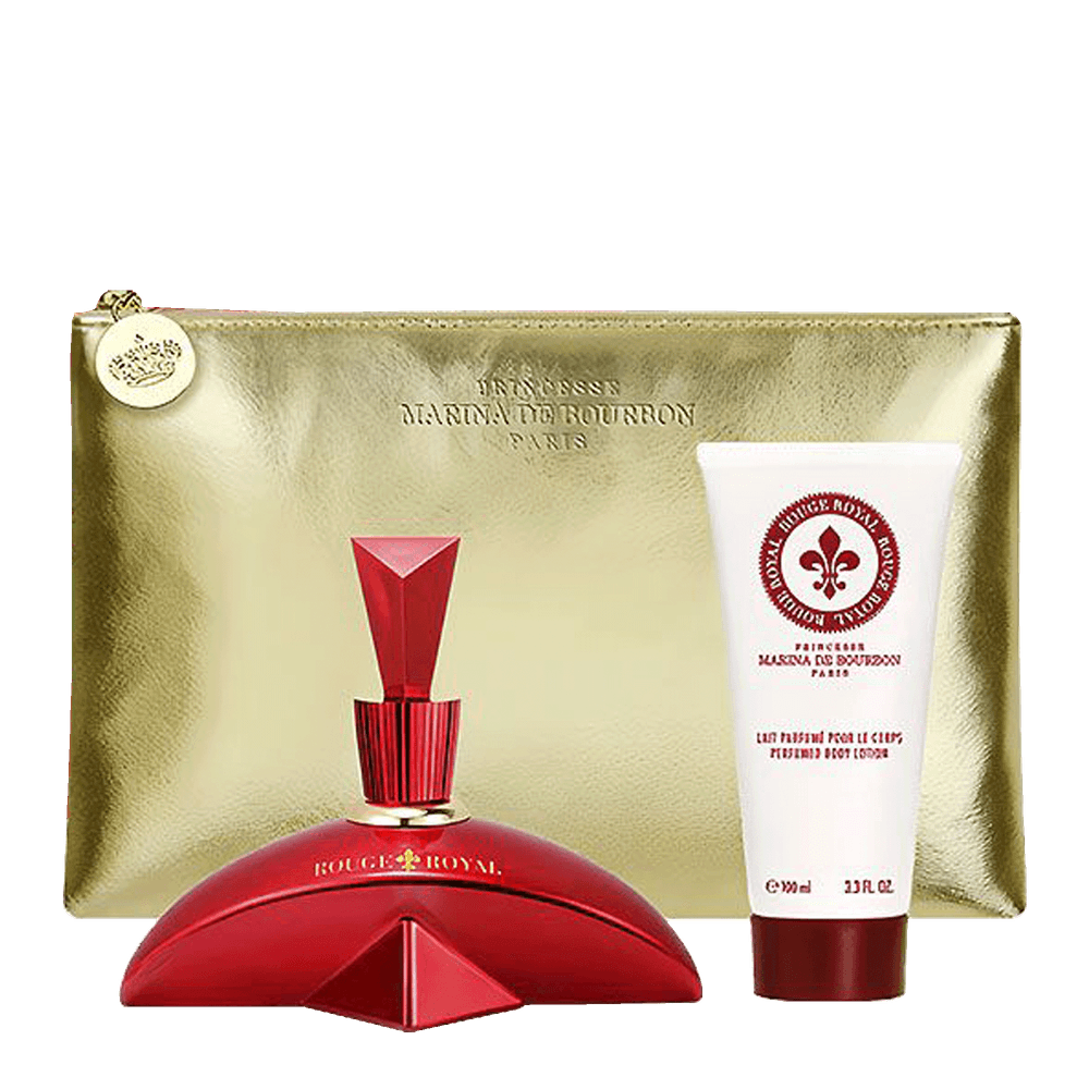 Kit Rouge Royal Marina de Bourbon - Eau de Parfum 100ml + Body Lotion 100ml