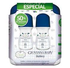 Kit Desodorante Roll On Giovanna Baby Blueberry Com 2 Unidades